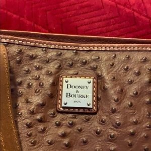 Ostrich Skin Dooney Bourke medium handbag